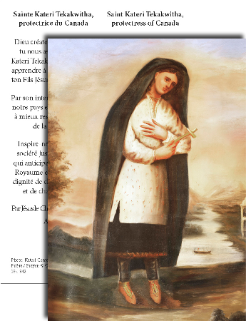 Prayer Card - St. Kateri Tekakwitha