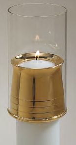 Draft Style Pontifical Candle Burner/Follower