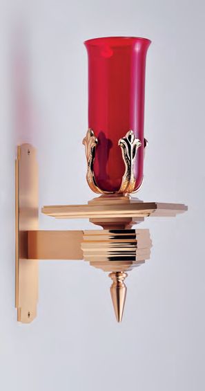 Applique murale lampe de sanctuaire en bronze finition mixte (B) : style 1120