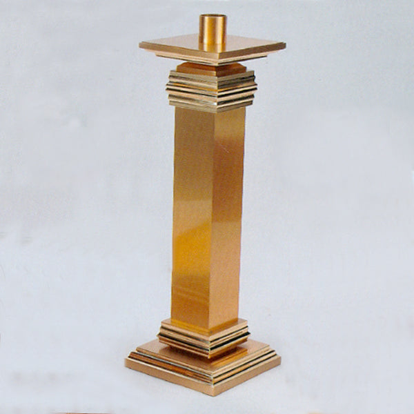 Bougeoir d'autel en bronze à finition combinée : style 1120 - 50,8 cm H