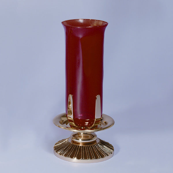 Lampe de sanctuaire d'autel en bronze combiné : style 1936