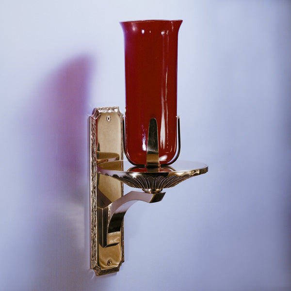 Wall Bracket Bronze Sanctuary Lamp: 1936 Style