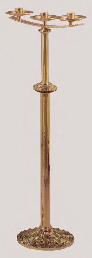 3, 5, 7 Candélabres combinés finition bronze Lite : style 1936