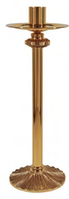 Chandelier pascal discret en bronze, finition combinée : style 1936 - 76 cm H - 7,6 cm douille