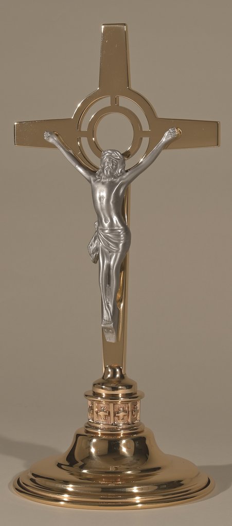 Bronze Altar Crucifix: 2034 Style - 14" Ht