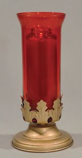 Support de lampe de sanctuaire d'autel couleur bronze uniquement pour globe de 8 jours : style 8022