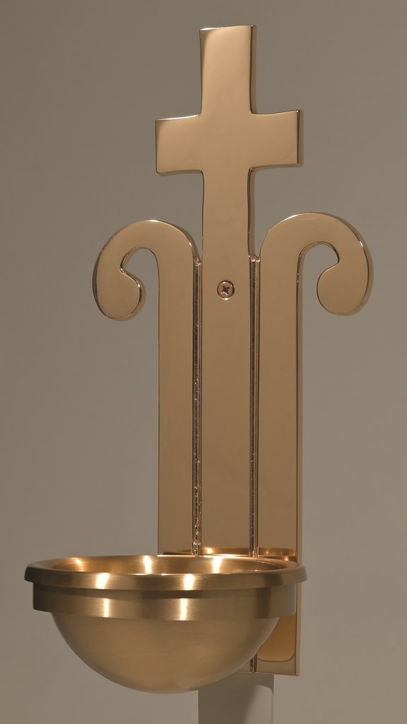 Bronze Holy Water Font: 2034 Style - 5" Bowl