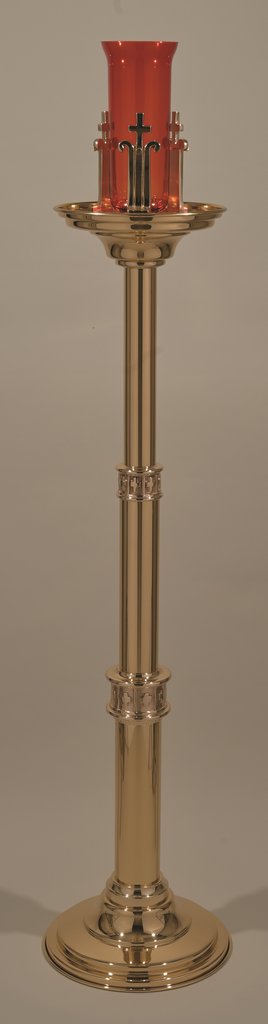 Lampe de Sanctuaire de Sol en Bronze : Style 2034 - 122 cm Ht