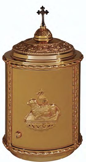 "Lamb of God" Bronze Tabernacle: 2025 Style - 19" Ht