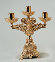 Candélabres d'autel en bronze 3, 5, 7 lumières : style 2180