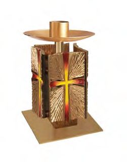 Chandelier en bronze avec croix : style 2155