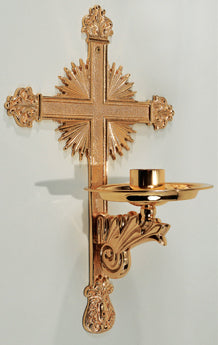 Bougeoir de consécration/dédicace en bronze : Style 2180