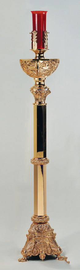 Lampe de sanctuaire de sol en bronze : style 2180 - hauteur 54"
