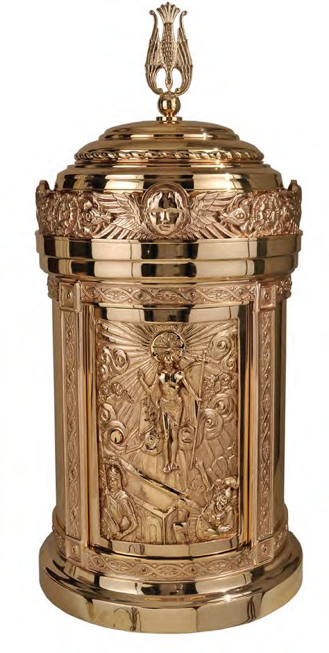 Bronze "Resurrected Christ" Tabernacle: Style 2113 - 38.5" Ht