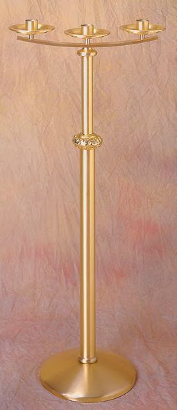 3, 5, 7, Candélabre Bronze Clair : Style 2384 - 44" Ht