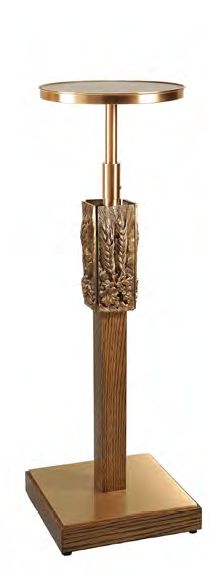 Adjustable Bronze Pedestal Stand: 2754 Style - 32" to 54" Ht