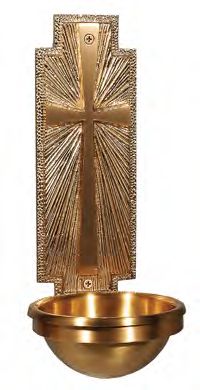 Bronze Holy Water Font: 4010 Style