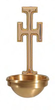 Bronze Holy Water Font: 4013 Style