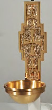 Bronze Holy Water Font: 4032 Style