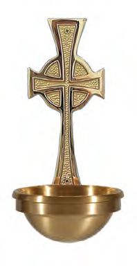 Bronze Holy Water Font: 4076 Style