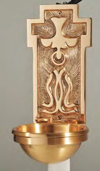Bronze Holy Water Font: 4087 Style