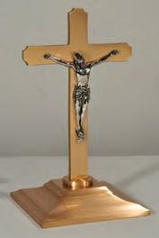 Bronze Altar Crucifix: 5959 Style - 9 3/4" Ht