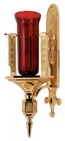Lampe de Sanctuaire en Bronze Poli Brillant (Style 6225)