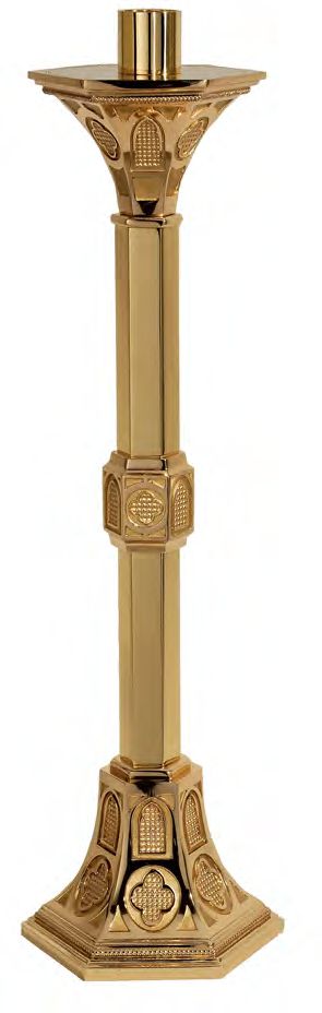 Grand chandelier pascal en bronze poli : style 6225