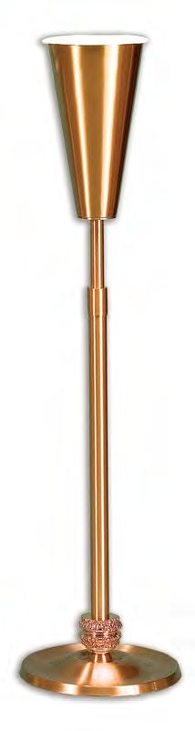 Bronze Adjustable Standing Flower Vase: 7130 Style - 44" to 64" Ht