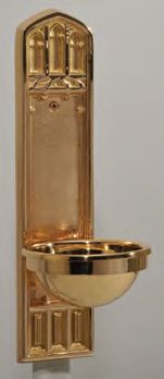 Bronze Holy Water Font: 8130 Style - 5" Bowl dia.
