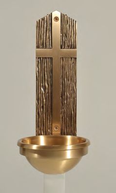 Bronze Holy Water Font: 8148 Style
