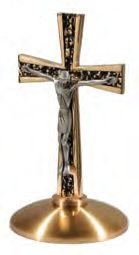 Bronze Altar Crucifix: 9013 Style, 10" Ht