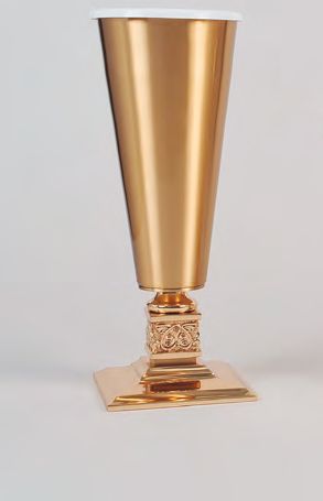 Combination Finish Bronze Altar Vase: 9035 Style - 2 Sizes