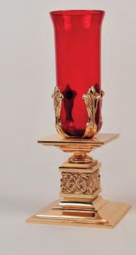 Combination Finish Bronze Altar Sanctuary Lamp: 9035 Style