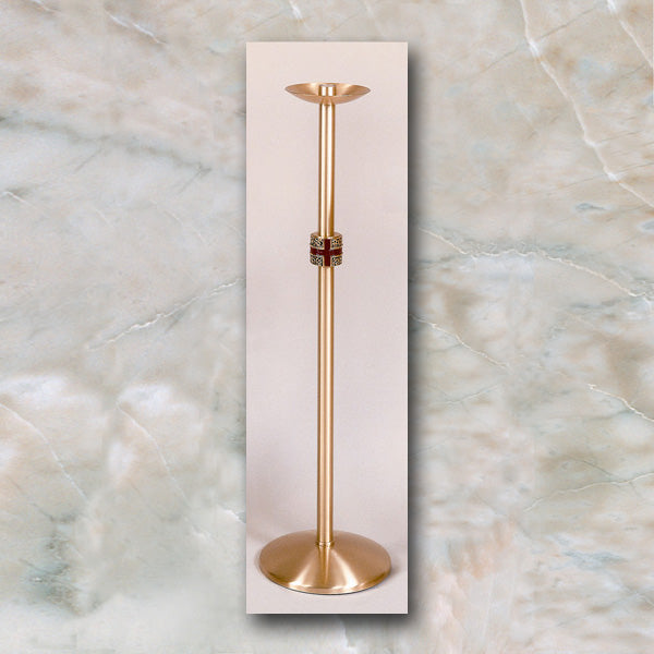 Fixed Bronze Floor Candlestick: 9013 Style - 44" Ht - 1 1/2" Socket