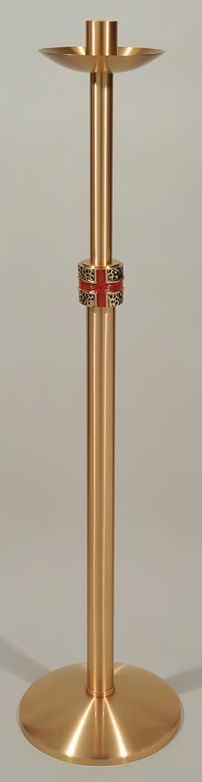 Processional Floor Bronze Paschal Candlestick: 9013 Style - 48" Ht - 1 15/16" Socket