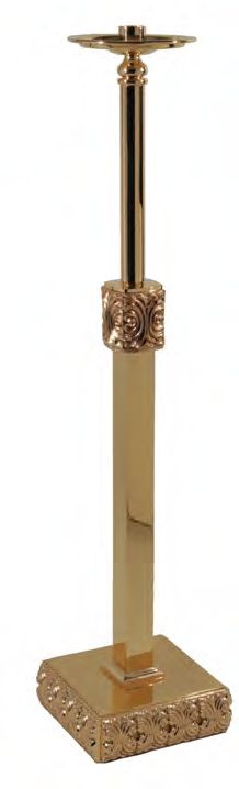 Fixed Bronze Floor Candlestick: 9725 Style - 44" Ht - 1 1/2" Socket