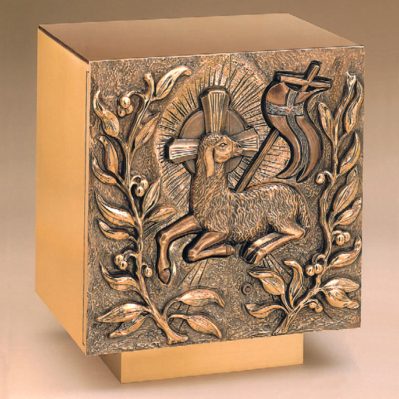 "Lamb of God" Bronze Tabernacle: 9814 Style - 22" Ht