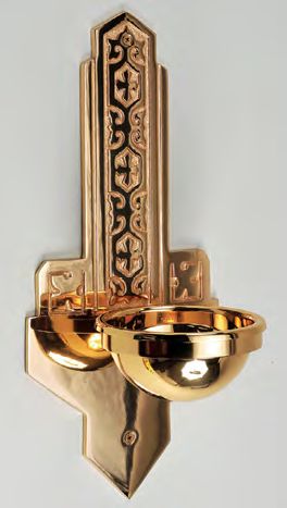 Bronze Holy Water Font 9942 Style - 5" Dia