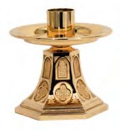 Chandelier d'autel en bronze poli : style 6225