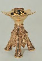 Bronze Altar Candlestick: 8130 Style - 5 1/2" Ht