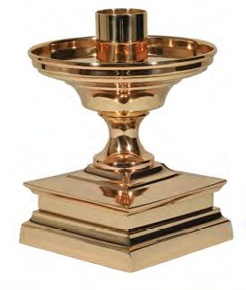 Chandelier d'autel en bronze (A) : style 9936 - 5 po de hauteur