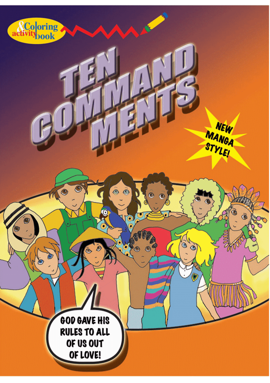 Ten Commandments Coloring and Activity Book