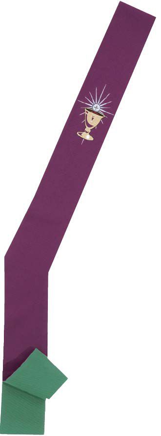 Reversible "Chalice Motif" Clergy Overlay/Deacon Stole (Polyester)