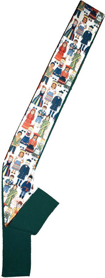 Reversible "Global Kids" Clergy Overlay/Deacon Stole (Polyester)