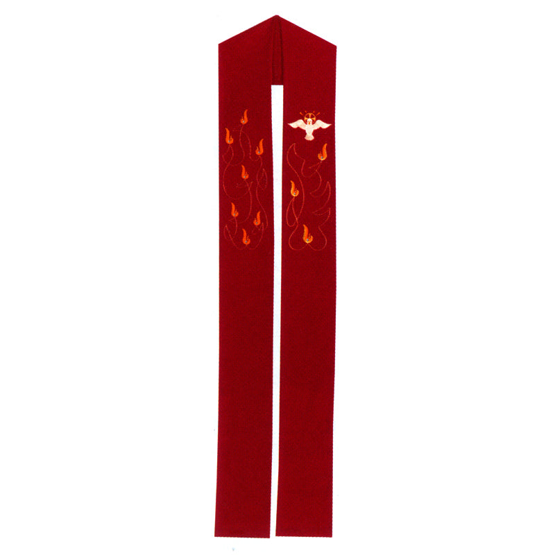 Pentecost/Dove/Holy Spirit Clergy Overlay/Deacon Stole (Polyester)