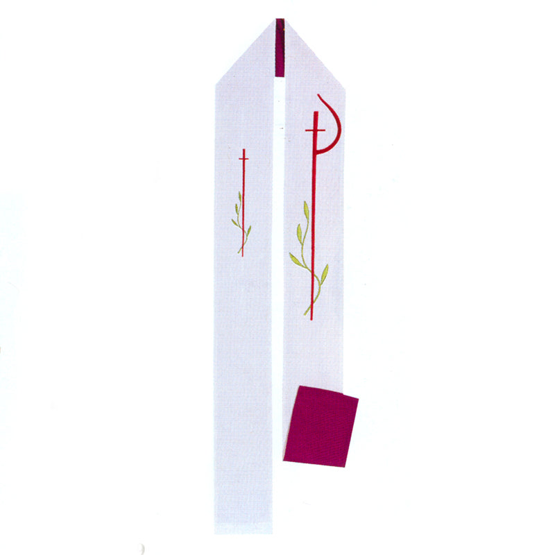 Reversible "Chi Rho" Motif Clergy Overlay/Deacon Stole (Polyester)