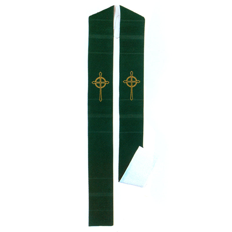 Reversible Celtic Cross Clergy Overlay/Deacon Stole