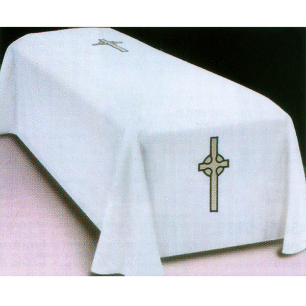 "Celtic Cross" Motif Resurrection Polyester Funeral Set #12 Pall (Polyester)