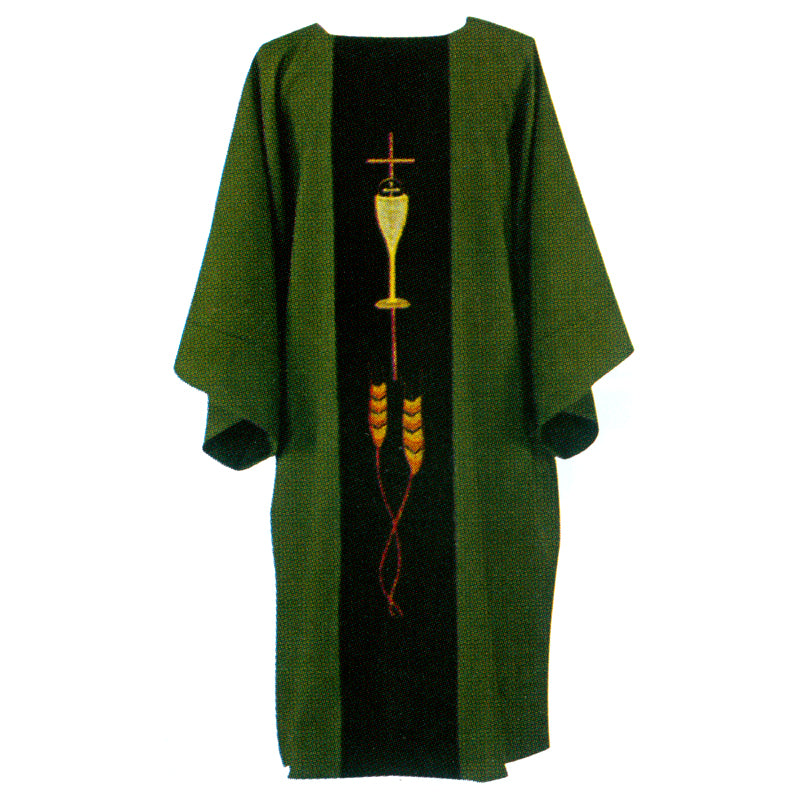 Chalice, Cross & Wheat Deacon Dalmatic